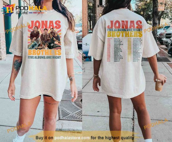 Jonas Brothers Double Sided Sweatshirt, Jonas Brothers Tour Shirt, Concert 2023