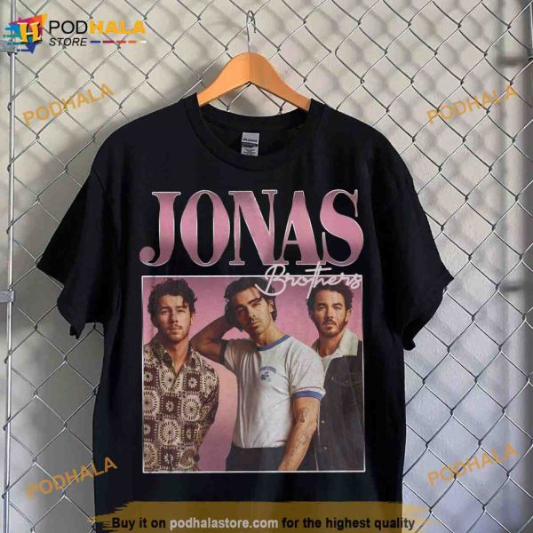 Jonas Brothers Vintage Tee Shirt, Concert 2023 Gift, Jonas Retro 90’s Sweatshirt