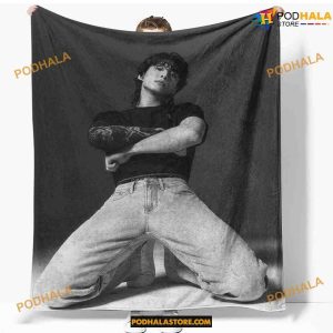Jungkook Jeans Kpop Fleece Blanket, Quilt, Christmas Gifts For BTS Fans