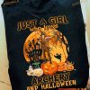 Just A Girl Who Loves Archery And Halloween Shirt, Girl Halloween Gift For Archery