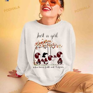 Just A Girl Who Loves Fall And Troy Trojans Shirt 2