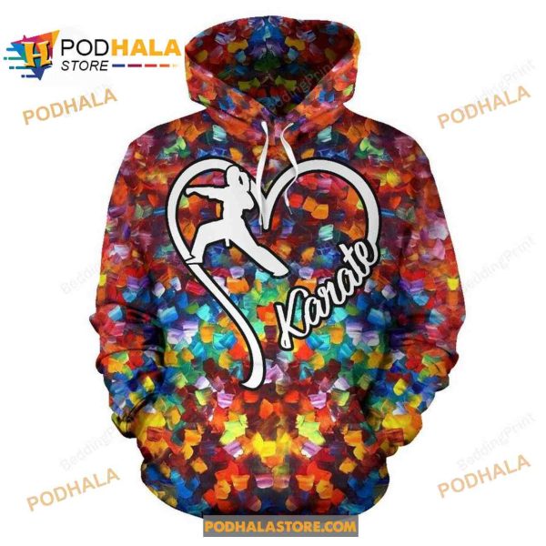 Karate Paint Hoodie Sweatshirt 3D
