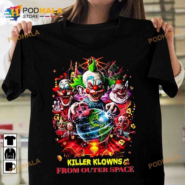 Killer Klowns From Outer Space Scary Clownz Halloween Shirt