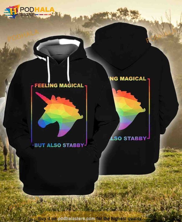 LGBT Feeling Magical But Also Stabby 3D Hoodie Sweatshirt