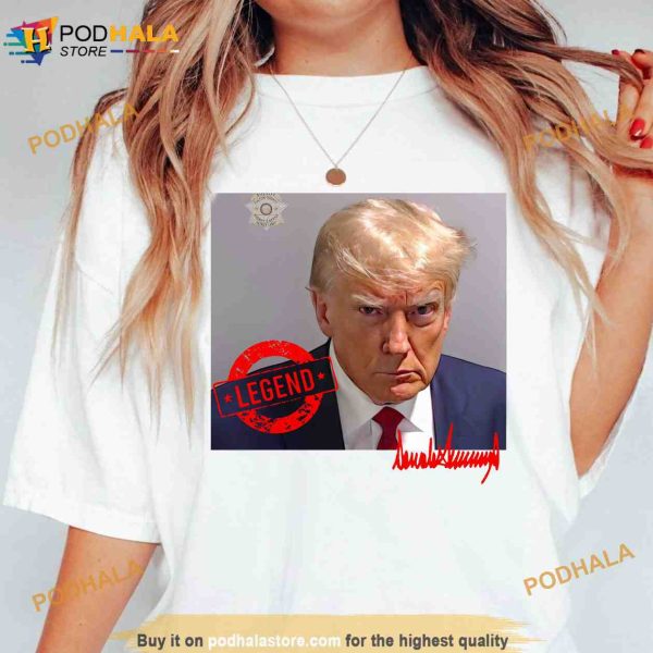 Legend Trump Mugshot Shirt, Trump 2024 Fulton Co GA T-Shirt