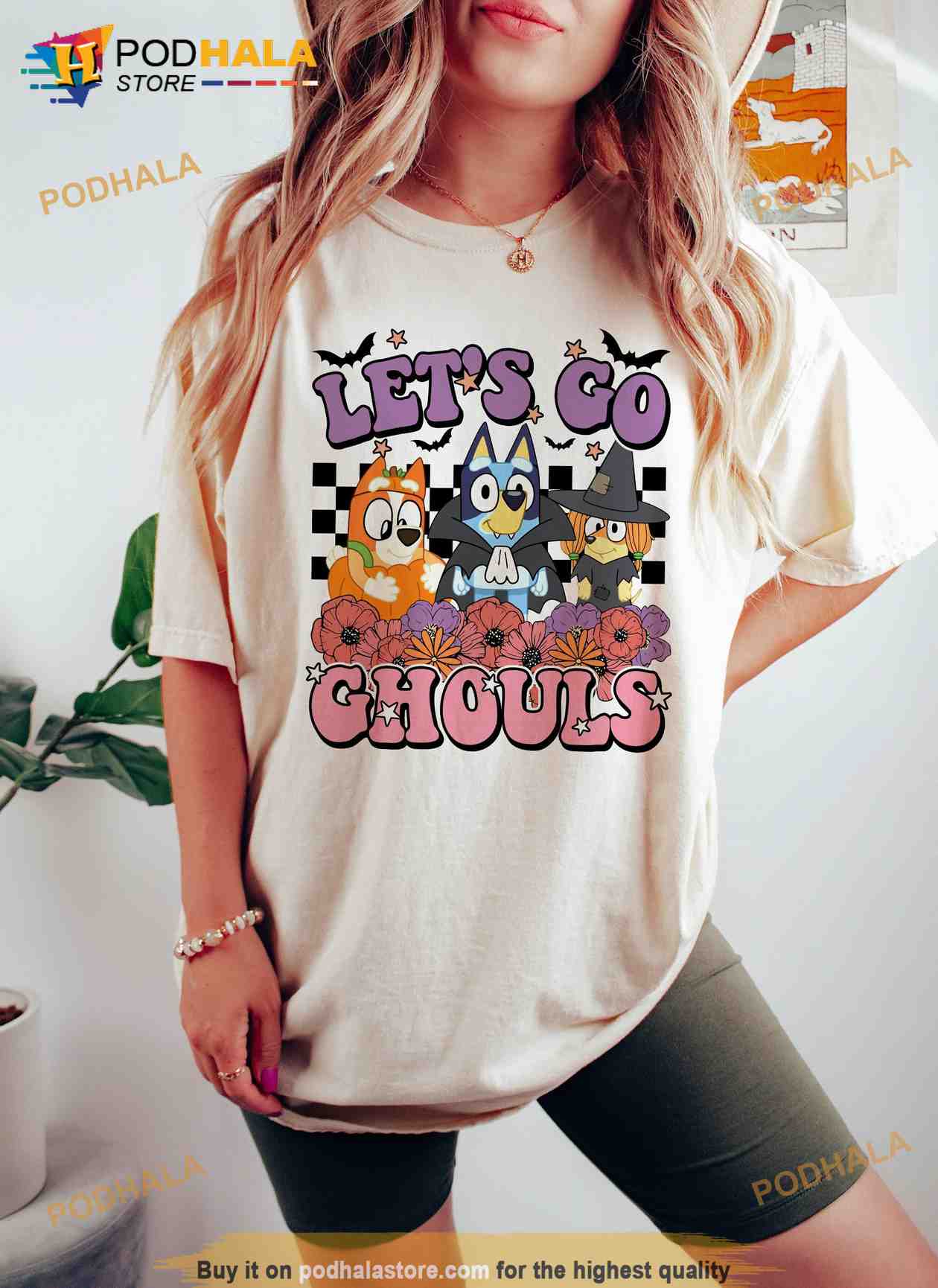 Lets Go Ghouls Bluey Halloween Shirt For Adult Kids, Bluey Hocus