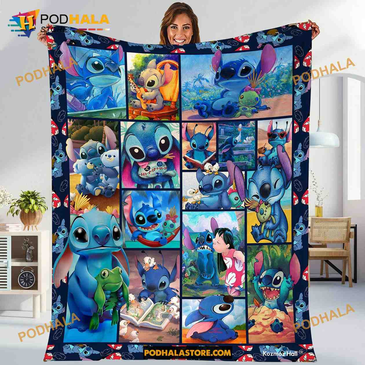 Personalized Name Disney Stitch Blanket, Lilo And Stitch Gifts - Bring Your  Ideas, Thoughts And Imaginations Into Reality Today