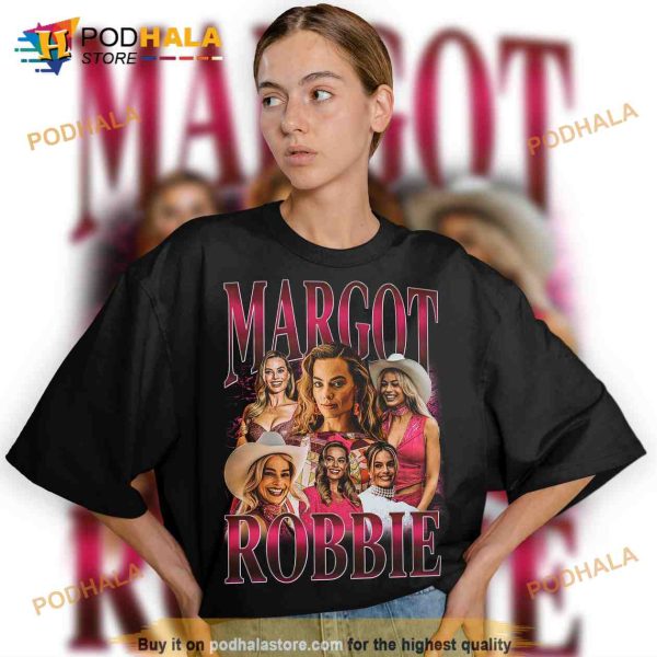 Limited Margot Robbie Retro 90’s Vintage Shirt, Barbie Gift For Women Men
