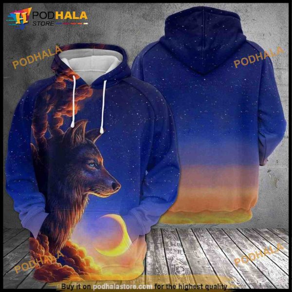 Lone Wolf 3D Hoodie, 3D Sweatshirt