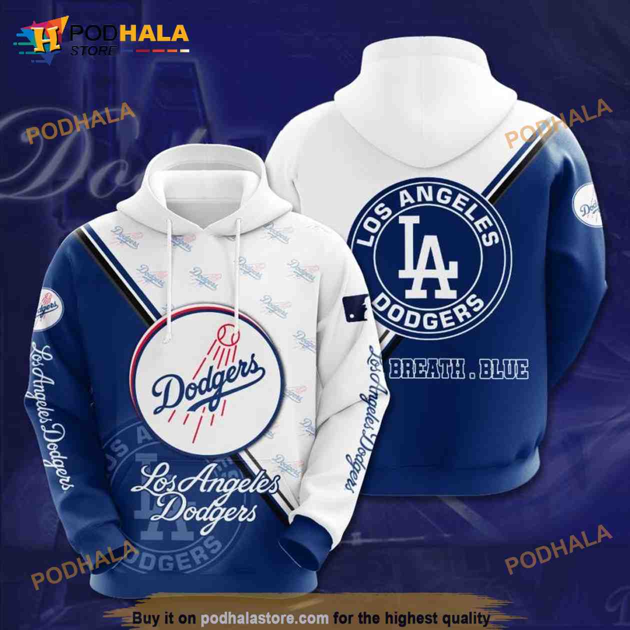 Los Angeles Dodgers Hoodie 3D 2023