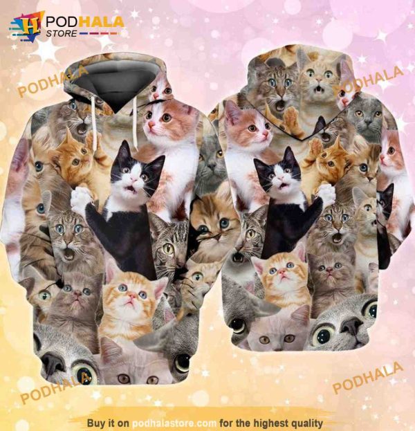Love Cats Funny 3D Hoodie, Sweatshirt – Christmas Gifts