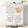 Love From Baby Bump - Personalized Grandma Fleece Blanket