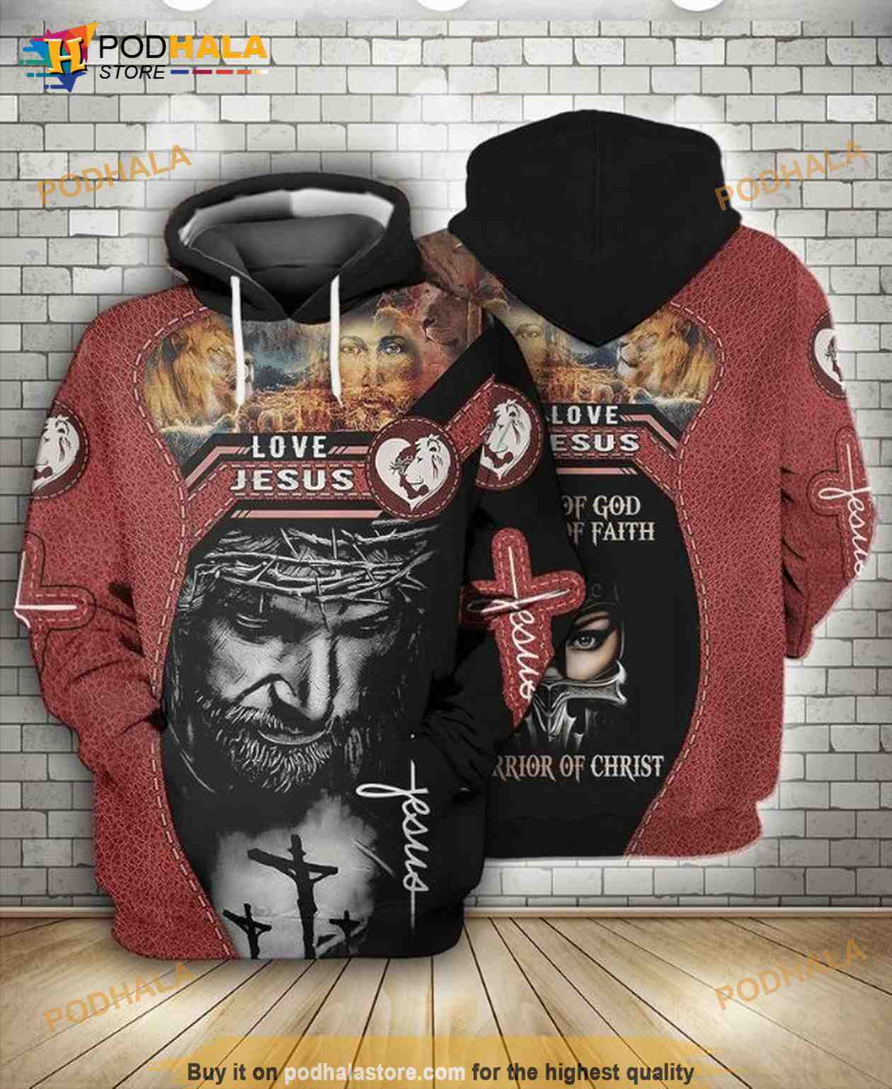 Jesus 3d online hoodie