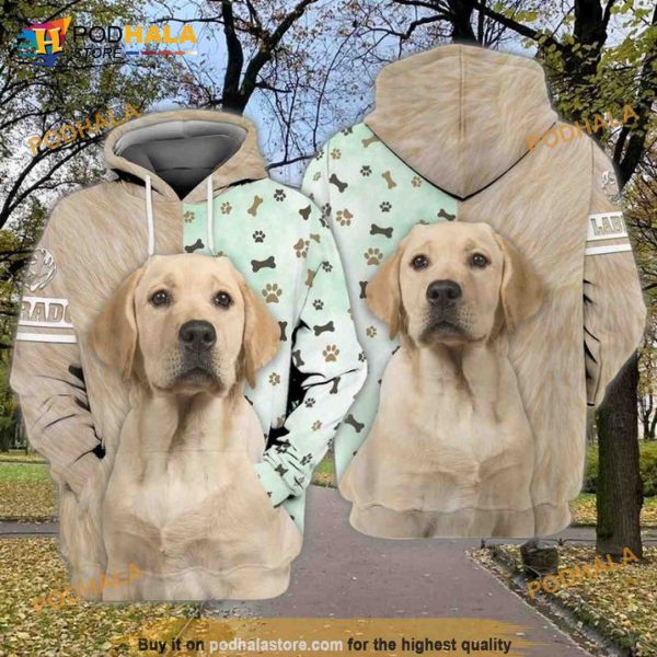 Love Labrador Dog 3D Hoodie, Sweatshirt – Christmas Gifts
