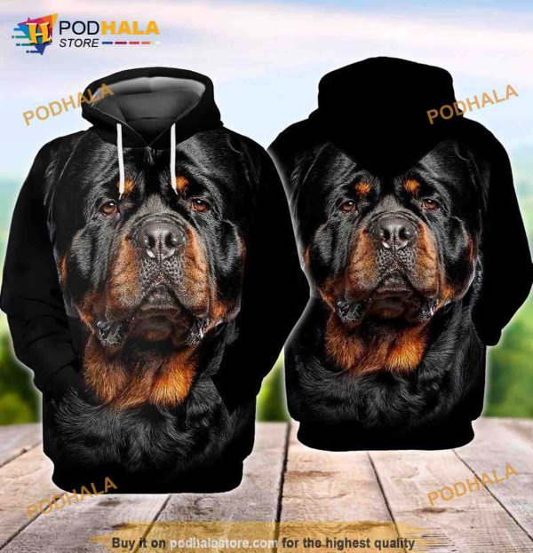 Love Rottweiler Dog 3D Hoodie, Sweatshirt – Christmas Gifts