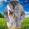Love Schnauzer Dog 3D Hoodie, Sweatshirt - Christmas Gifts