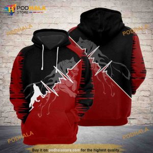Love Wolf 3D Hoodie, Sweatshirt - Christmas Gifts