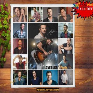 Luke Bryan Fleece Blanket, Quilt, Christmas Gifts