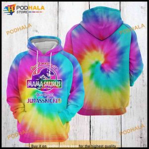 Mamasaurus Tie Dye 3D Hoodie, Sweatshirt - Christmas Gifts