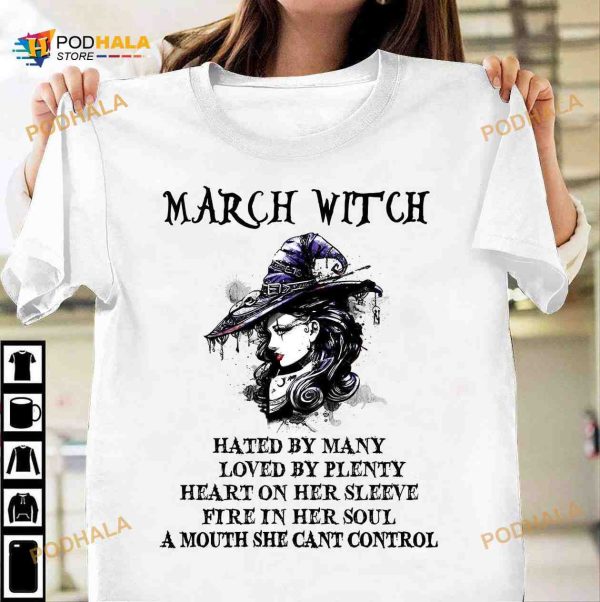 March Witch Halloween Witch Costume Beautiful Witch Shirt