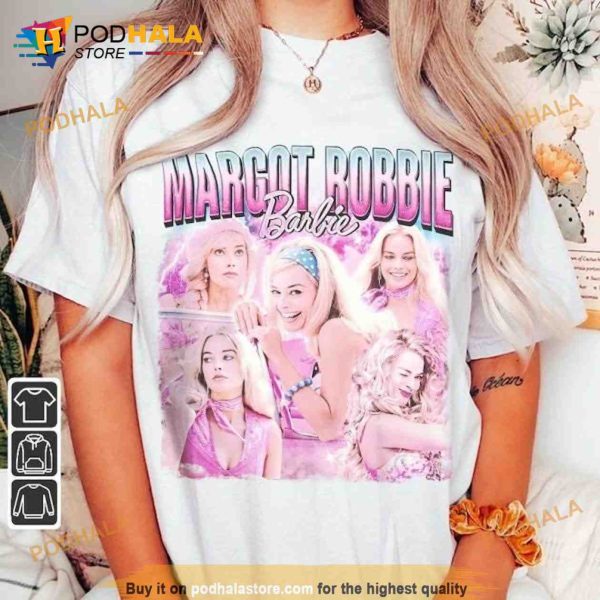 Margot Robbie Barbie Movie Shirt, Margot Robbie Barbie 90s  Bootleg Sweatshirt