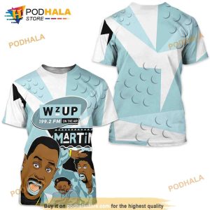 Match Jordan 11 Low Legend Blue, Martin Tv 90s Melanin Got Em 3D Shirt