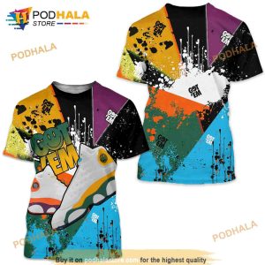 Match Jordan 13 GS Playground, Got Em Shoes Smile, GS Playground 13s 3D Shirt