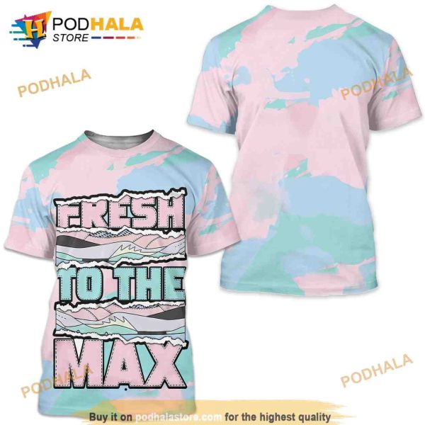 Match Jordan 5 Retro Easter, Fresh To The Max 3D Shirt