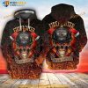 Memorial Day Firefighter Skull First In Last Out 3D Hoodie, Sweatshirt