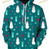 Merry Christmas Snowman Pattern 3D Hoodie, Sweatshirt - Christmas Gifts