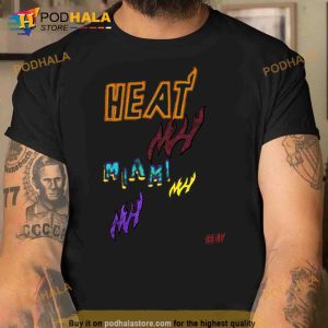Miami Heat Mitchell Ness Hardwood Trending Shirt