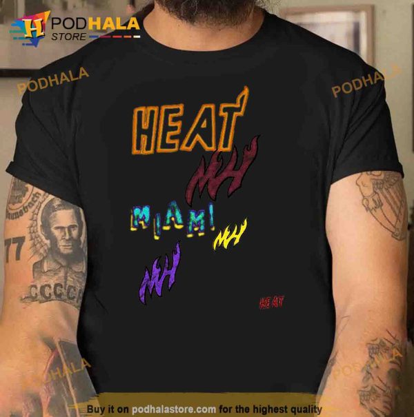 Miami Heat Mitchell Ness Hardwood Trending Shirt