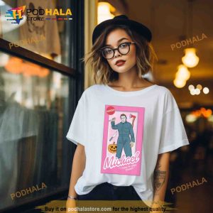 Michael Doll Barbie Funny Halloween Shirt Pink Spooky Mudder Shirt 2