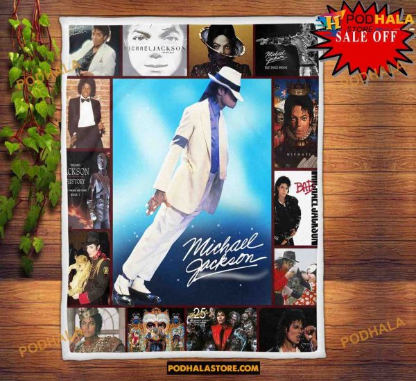 Michael Jackson Pop Music Fleece Blanket, Quilt, Christmas Gifts For Fans