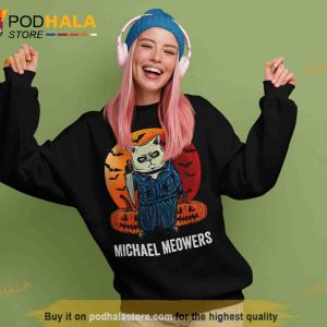 Michael Meowers Horror Movie Character Scary Cat Halloween Shirt Serial Killer Michael Myers 3