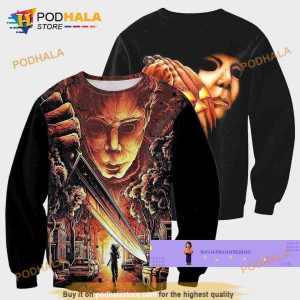 Michael Myers 3D Hoodie Sweatshirt Michael Myers Zip Hoodie Halloween Gift 3