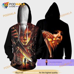 Michael Myers 3D Hoodie Sweatshirt Michael Myers Zip Hoodie Halloween Gift 4