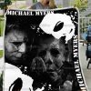 Michael Myers Blanket, Michael Myers Fleece Blanket, Horror Movie Halloween Quilt
