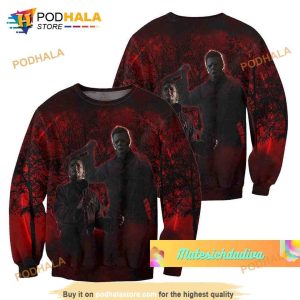 Michael Myers Halloween Killers 3D Hoodie For Men Women Horror Characters Halloween Gift 3