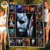 Michael Myers Horror Movie Fleece Blanket, Michael Myers Blanket, Halloween Quilt