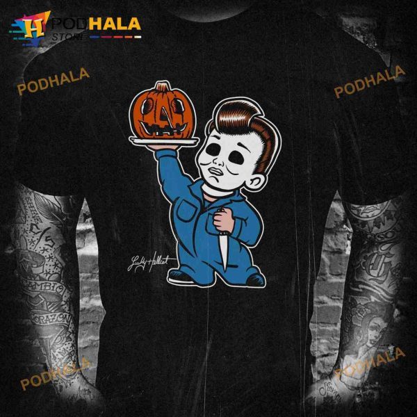 Michael Myers Pumpkin Halloween Lucky Hellicat Shirt