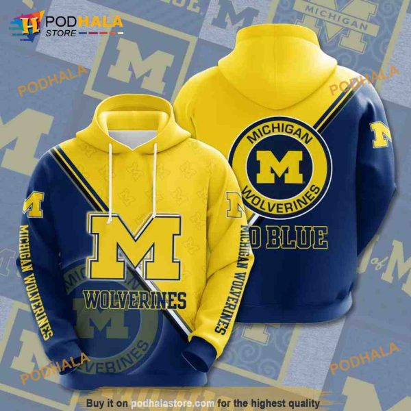 Michigan Wolverines 3D Hoodie, 3D Sweatshirt