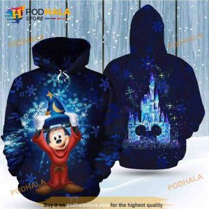 Mickey Mouse Fantasia 3D Hoodie Sweatshirt