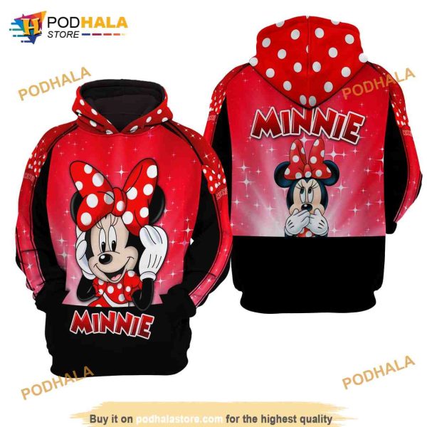 Minnie Mouse Disney All Over Print Unisex 3D Hoodie