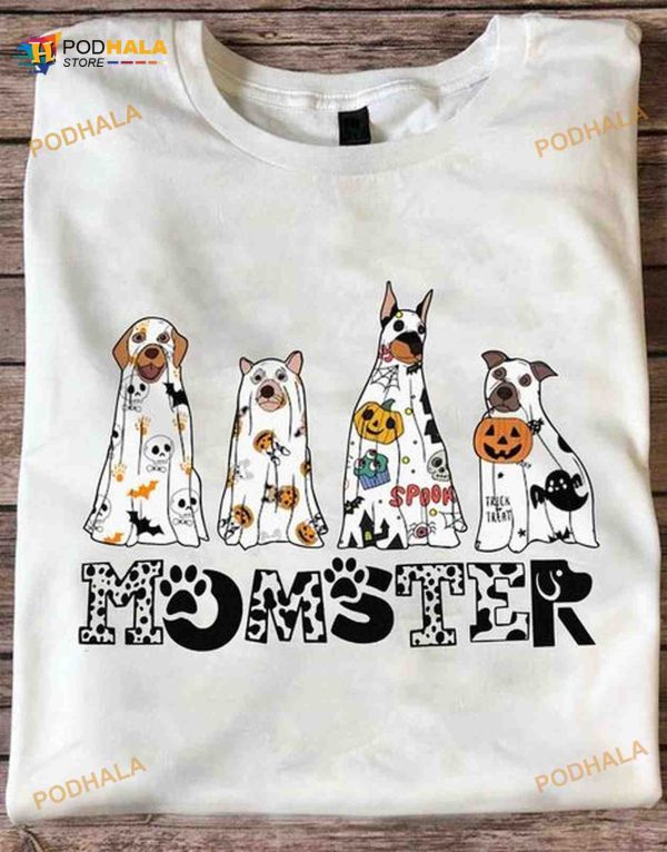 Momster Boo Dogs Halloween Shirt, Halloween Gifts For Women Men