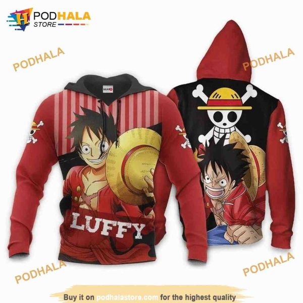 Monkey D Luffy One Piece Anime Manga 3D Hoodie, 3D Sweatshirt