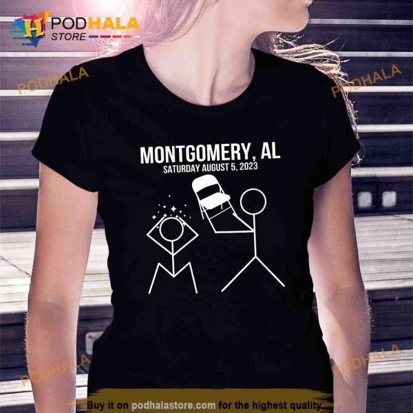 Montgomery Riverfront Brawl Meme Folding Chair Funny VNeck Trending Shirt