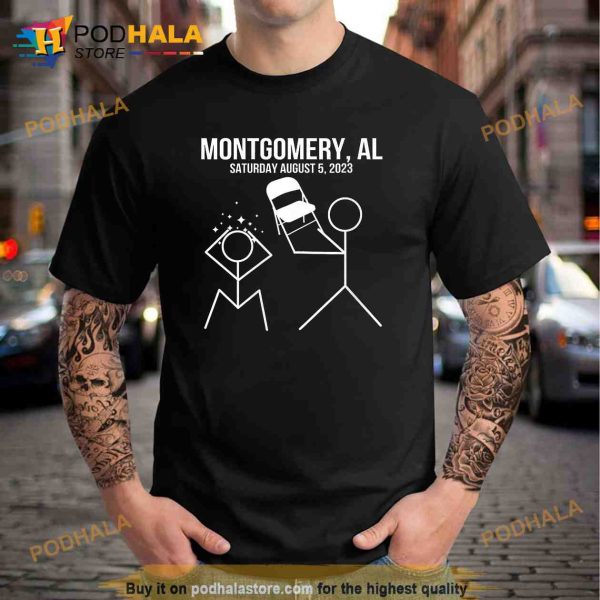 Montgomery Riverfront Brawl Meme Folding Chair Funny VNeck Trending Shirt