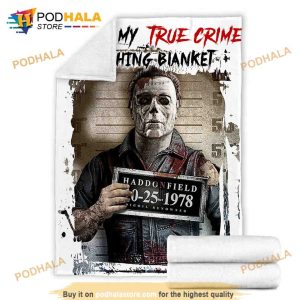 Mugshot Michael Myers Halloween Blanket This Is My True Crime Watching Blanket 2