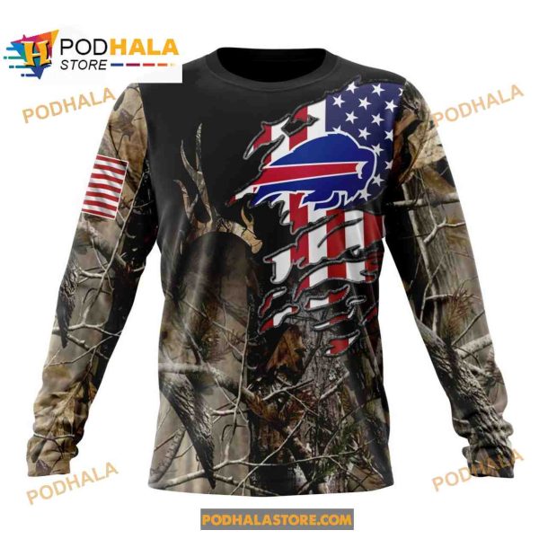NFL Buffalo Bills Special Camo Realtree Hunting 3D Hoodie Sweatshirt Shirt